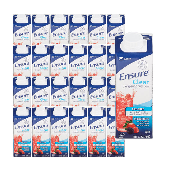 Ensure® Clear Therapeutic Nutrition Oral Supplement Mixed Berry Flavor Liquid 8 oz. Reclosable Carton (1048228_EA) 1/EA