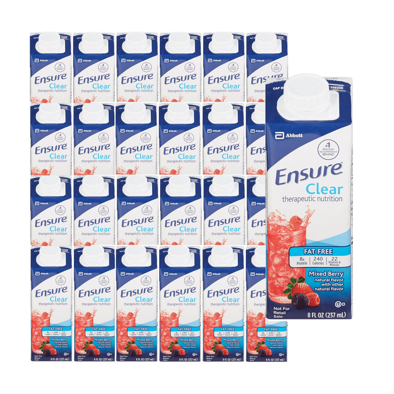 Ensure® Clear Therapeutic Nutrition Oral Supplement Mixed Berry Flavor Liquid 8 oz. Reclosable Carton (1048228_EA) 1/EA