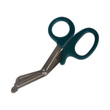 McKesson Medicut™ Trauma Shears Green 7-1/4 Inch Length Medical Grade Stainless Steel NonSterile Finger Ring Handle Blunt Tip / Blunt Tip (1089413_CS) 10/CS