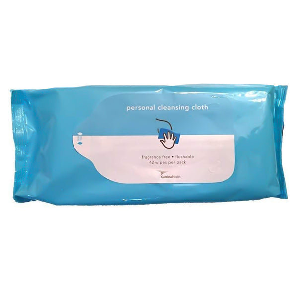 Cardinal Health™ Personal Cleansing Wipe Soft Pack Unscented 42 Count (1009392_PK) 1/PK