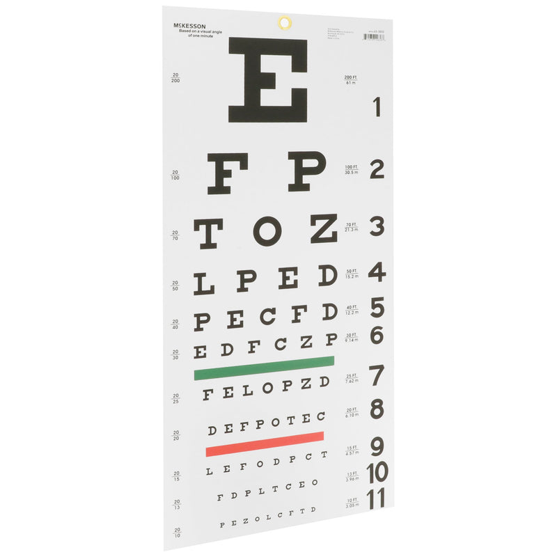 McKesson Eye Chart 20 Foot Distance Acuity Test (1038457_BG) 5/BG