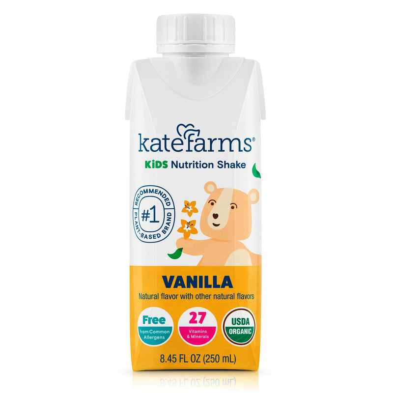 Kate Farms Pediatric Oral Supplement Vanilla Flavor 8.45 oz. / 250 mL Carton Liquid (1241595_CS) 12/CS