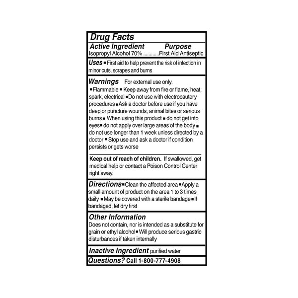 McKesson Brand Antiseptic Isopropyl Alcohol Topical Liquid 16 oz. Bottle (49176_PT) 1/PT