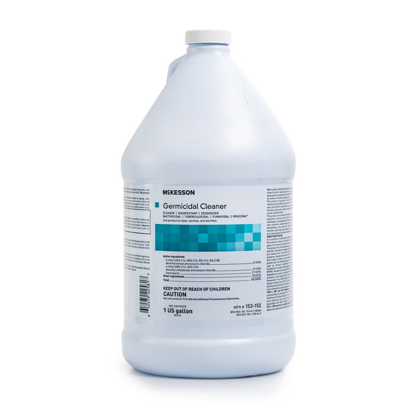 McKesson Surface Disinfectant Cleaner Alcohol Based Manual Pour Liquid 1 gal. Jug Alcohol Scent NonSterile (1103353_CS) 4/CS