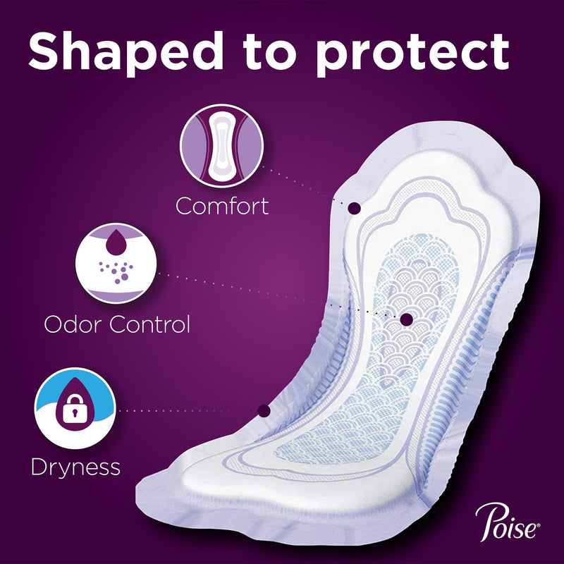 Poise® Bladder Control Pad 12.2 Inch Length Heavy Absorbency Sodium Polyacrylate Core Regular (724111_CS) 84/CS