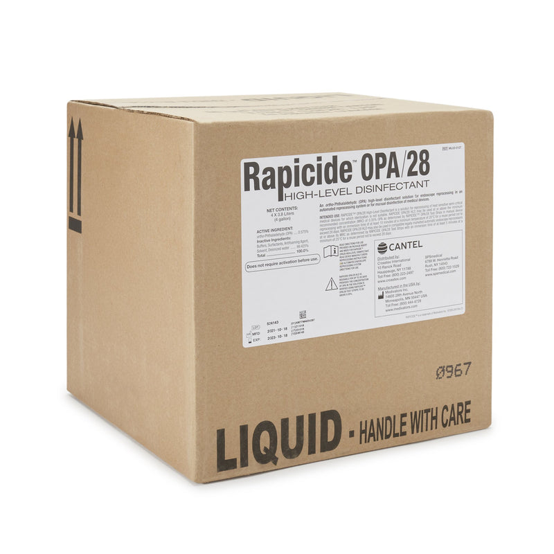 Rapicide™ OPA/28 OPA High-Level Disinfectant RTU Liquid 1 gal. Jug Reusable (835023_CS) 4/CS