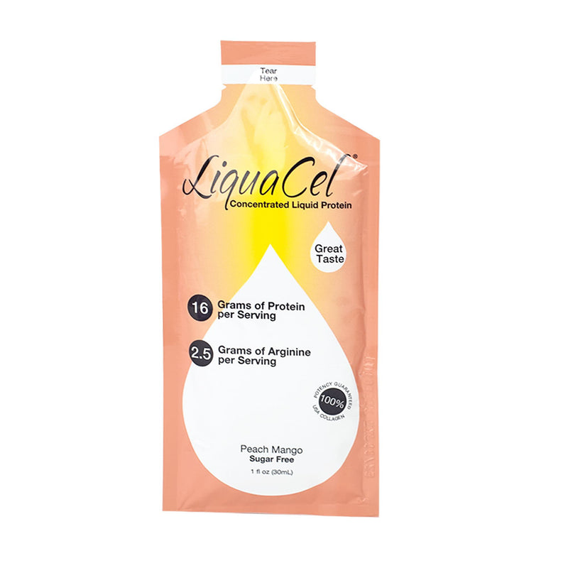 LiquaCel® Oral Supplement Peach Mango Flavor Liquid 1 oz. Individual Packet (1009385_CS) 100/CS