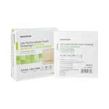 McKesson Lite Thin Foam Dressing 3 X 3 Inch With Border Film Backing Silicone Gel Adhesive Square Sterile (1083089_BX) 10/BX