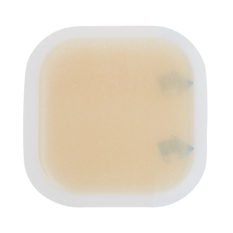 McKesson Hydrocolloid Dressing Waterproof Film Backing 2 X 2 Inch Square Hydrocolloid / Film (882991_CS) 400/CS