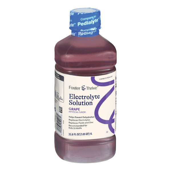 Foster & Thrive™ Oral Electrolyte Solution Grape Flavor 33.8 oz. Electrolyte (1261567_EA) 1/EA