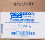 McKesson Soiled Linen Bag 40 to 45 gal. 40 X 46 Inch Disposable (286792_CS) 100/CS