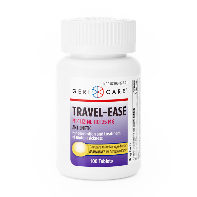 Geri-Care Nausea Relief 25 mg Strength Tablet 100 per Bottle (1212769_CS) 12/CS