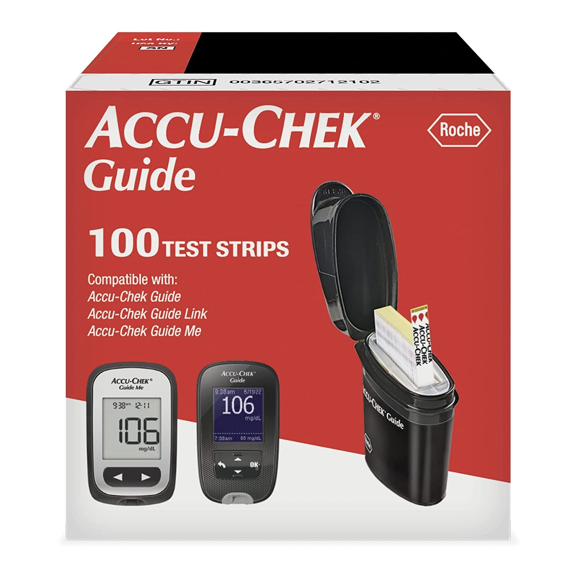 Accu-Chek® Blood Glucose Test Strips 100 Strips per Pack (1148721_CS ...