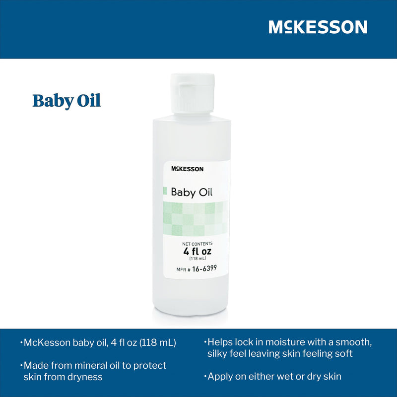McKesson Baby Oil 4 oz. Bottle Scented Oil (864689_EA) 1/EA