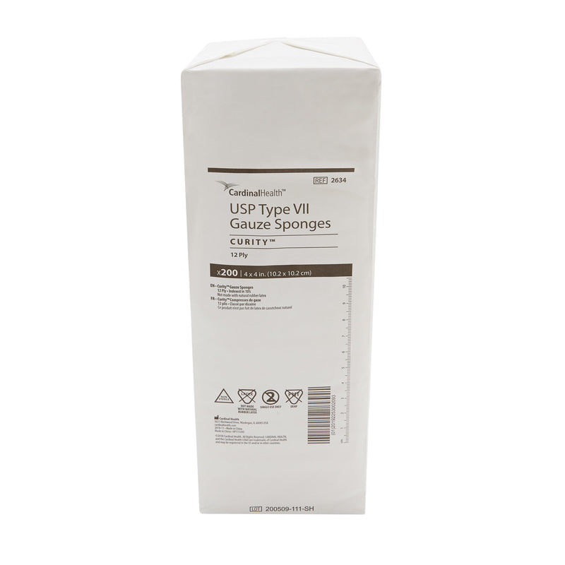 Curity™ Gauze Sponge 4 X 4 Inch 12-Ply NonSterile 200 per Pack (10001_CS) 2000/CS