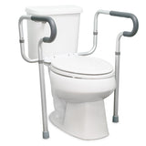 McKesson Toilet Safety Rail Gray Aluminum (1103368_EA) 1/EA