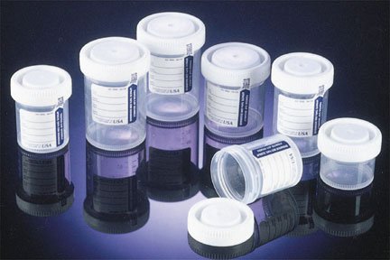 Samco™ Narrow-Mouth Bio-Tite™ Specimen Container 48 mm Opening 90 mL (3 oz.) Screw Cap Patient Information Sterile (639013_CS) 400/CS