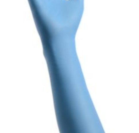 Cardinal Health™ Decontamination Exam Glove Medium NonSterile Nitrile Extended Cuff Length Fully Textured Blue Chemo Tested (1107384_BX) 50/BX