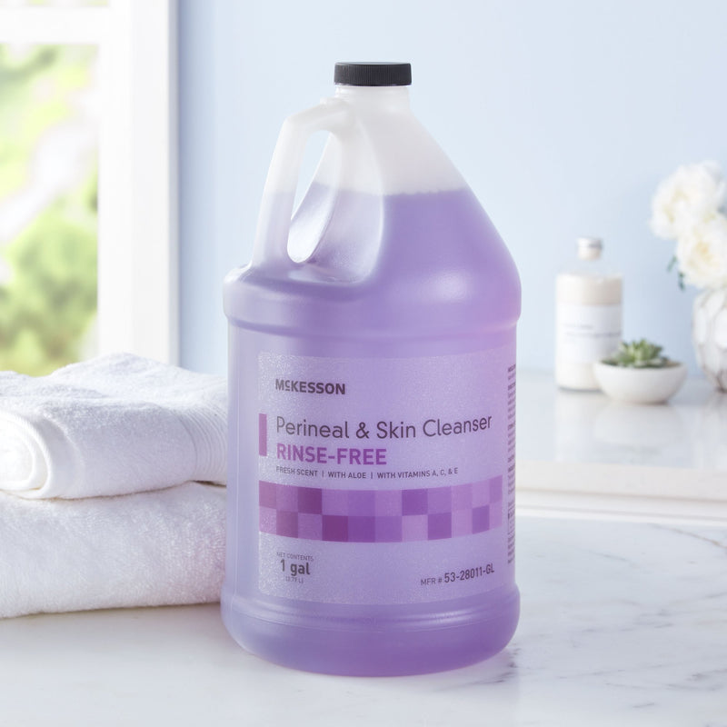 McKesson Rinse-Free Perineal Wash Liquid 1 gal. Jug Fresh Scent (877028_EA) 1/EA