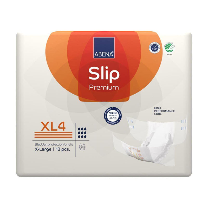 Abena® Slip Premium XL4 Unisex Adult Incontinence Brief X-Large Disposable Heavy Absorbency (1218210_CS) 48/CS