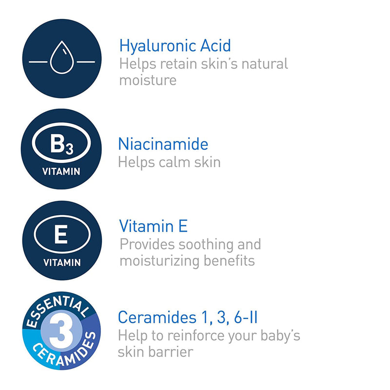 CeraVe® Baby Lotion 8 oz. Pump Bottle Unscented Lotion (1230006_EA) 1/EA