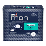Seni® Man Active Bladder Control Pad 8-9/10 X 10-3/5 Inch Moderate Absorbency Super Absorbent Core One Size Fits Most (1231330_CS) 90/CS