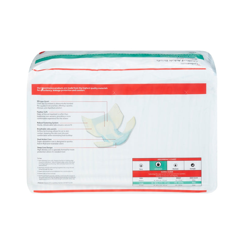 Wings™ Ultra Unisex Adult Incontinence Brief Large Disposable Heavy Absorbency (960581_CS) 72/CS
