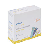 McKesson Kids™ Adhesive Strip 3/4 X 3 Inch Plastic Rectangle Kid Design (Assorted Prints) Sterile (1110980_BX) 100/BX