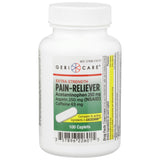 McKesson Brand Pain Relief 250 mg - 250 mg - 65 mg Strength Acetaminophen / Aspirin / Caffeine Caplet 100 per Bottle (868383_CS) 1200/CS