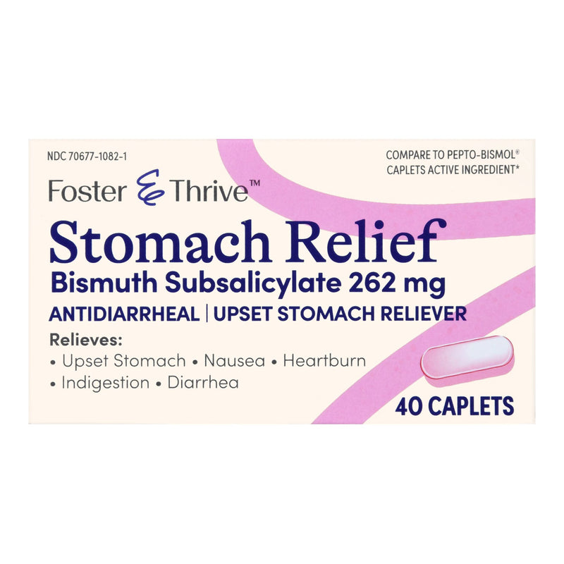 Foster & Thrive™ Anti-Diarrheal 262 mg Strength Caplet 40 per Bottle (1235108_BT) 1/BT