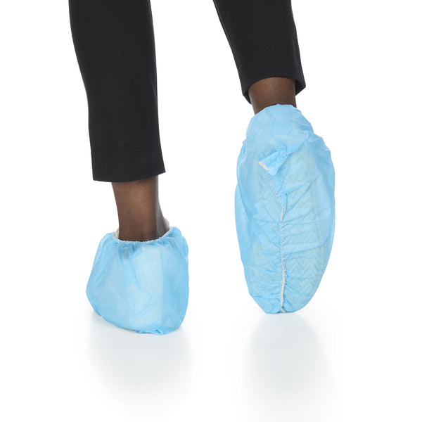 McKesson Shoe Cover 2X-Large Shoe High Nonskid Sole Blue NonSterile (651925_BX) 1/BX