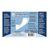 SPC Incontinence Liner 12 Inch Length Moderate Absorbency Thermal Bonded Core One Size Fits Most (1122832_CS) 180/CS