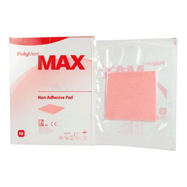 PolyMem® Max® Foam Dressing 3 X 3 Inch Without Border Film Backing Nonadhesive Square Sterile (1157150_EA) 1/EA
