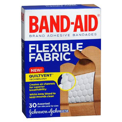 Band-Aid® Adhesive Strip 5/8 X 2-1/4 Inch / 3/4 X 3 Inch / 1 X 3 Inch Fabric Rectangle Tan Sterile (861270_BX) 1/BX
