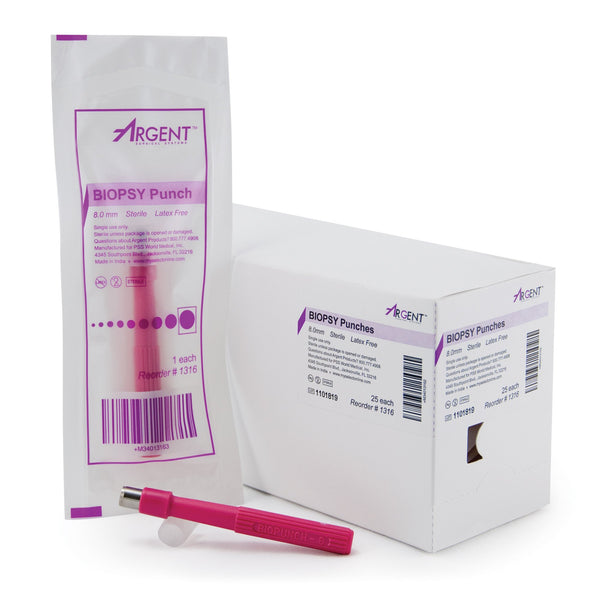 McKesson Argent™ Biopsy Punch Dermal 8 mm (1175178_EA) 1/EA