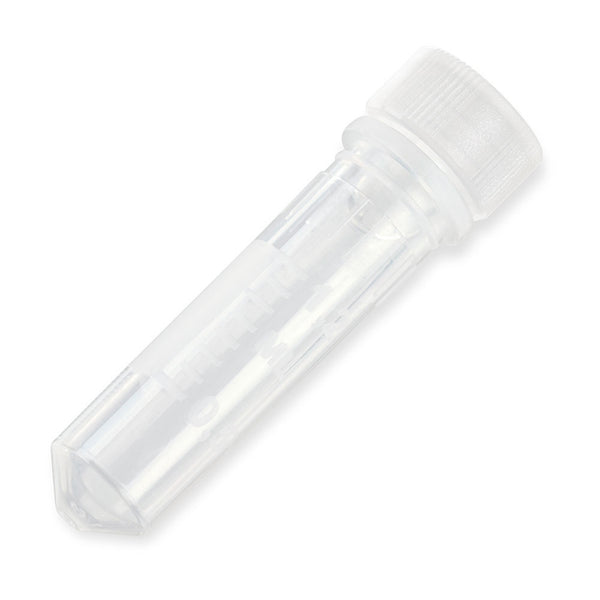 Globe Scientific Microcentrifuge Tube Plain 2 mL Screw Cap Polypropylene Tube (1270101_BG) 500/BG