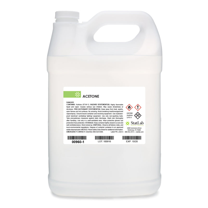 StatLab Medical Products Chemistry Reagent Acetone ACS Grade / Dehydrant >99% 16 oz. (1030119_EA) 1/EA