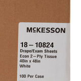 McKesson General Purpose Drape Physical Exam Drape 40 W X 48 L Inch NonSterile (201055_CS) 100/CS