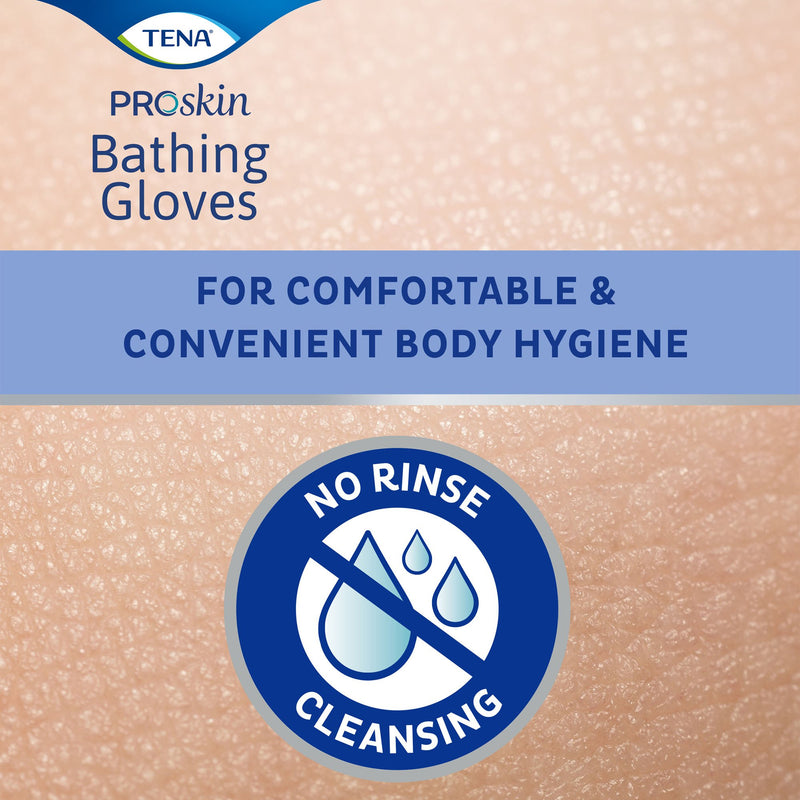 TENA® ProSkin™ Rinse-Free Bathing Glove Wipe Soft Pack Scented 5 Count (1205116_CS) 225/CS