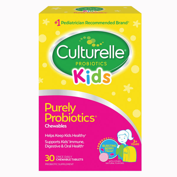 Culturelle® Pediatric Probiotic Dietary Supplement 30 per Box Chewable Tablet (1268948_BX) 1/BX