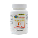 Geri-Care® Vitamin Supplement Vitamin D3 1,000 IU Strength Tablet 200 per Bottle (1150848_CS) 12/CS