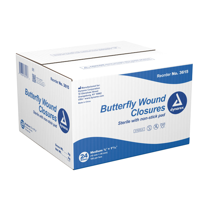 Secure Strip™ Skin Closure Strip 3/8 X 1-13/16 Inch Plastic Butterfly Closure White (747212_CS) 2400/CS