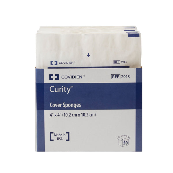 Curity™ Cellulose Filled Nonwoven Sponge 4 X 4 Inch 4-Ply Sterile 2 per Pack (401580_CS) 600/CS