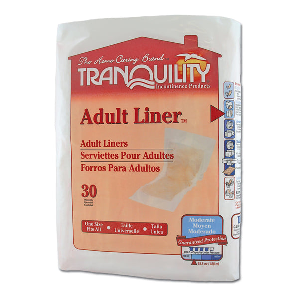Tranquility® Bladder Control Pad 9 X 24 Inch Heavy Absorbency Super Absorbent Core One Size Fits Most (435845_BG) 30/BG