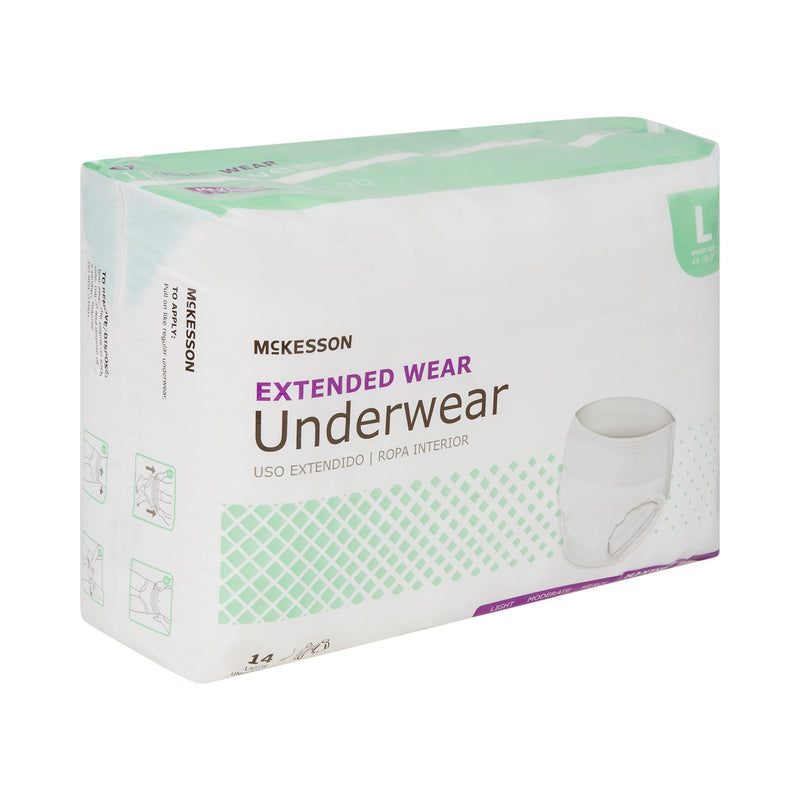 McKesson Unisex Adult Absorbent Underwear Pull On with Tear Away Seams Large Disposable Heavy Absorbency (1123839_CS) 56/CS