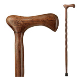 Brazos™ Twisted T-Handle Cane Wood 37 Inch Height Walnut (1055944_EA) 1/EA