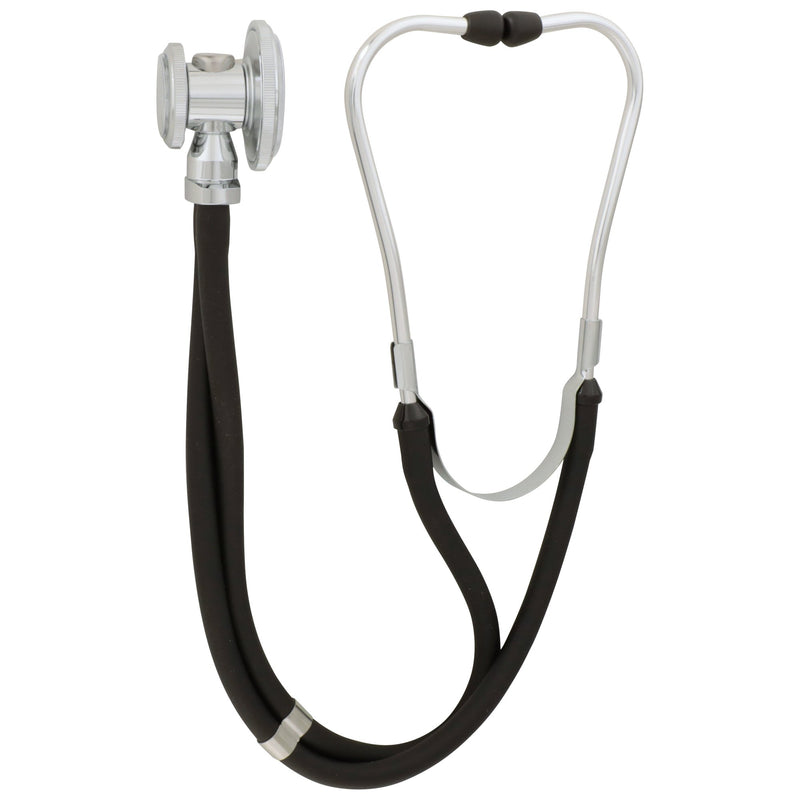 McKesson Sprague Stethoscope Black 2-Tube 16 Inch Tube Double Sided Chestpiece (761428_EA) 1/EA