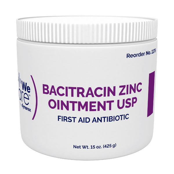 WeCare™ First Aid Antibiotic Bacitracin Zinc Ointment 15 oz. Jar (826465_EA) 1/EA