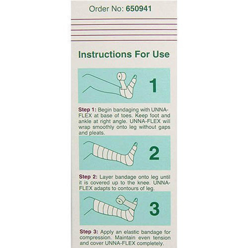 Unna-Flex® Unna Boot Stretch Zinc Oxide 4 Inch X 10 Yard (218141_BX) 12/BX