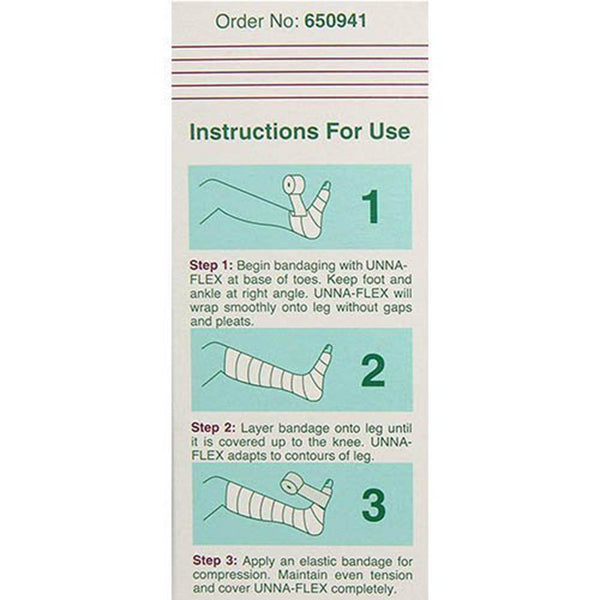 Unna-Flex® Unna Boot Stretch Zinc Oxide 4 Inch X 10 Yard (218141_EA) 1/EA